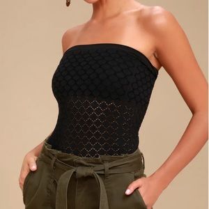 Free people honey textured tube top